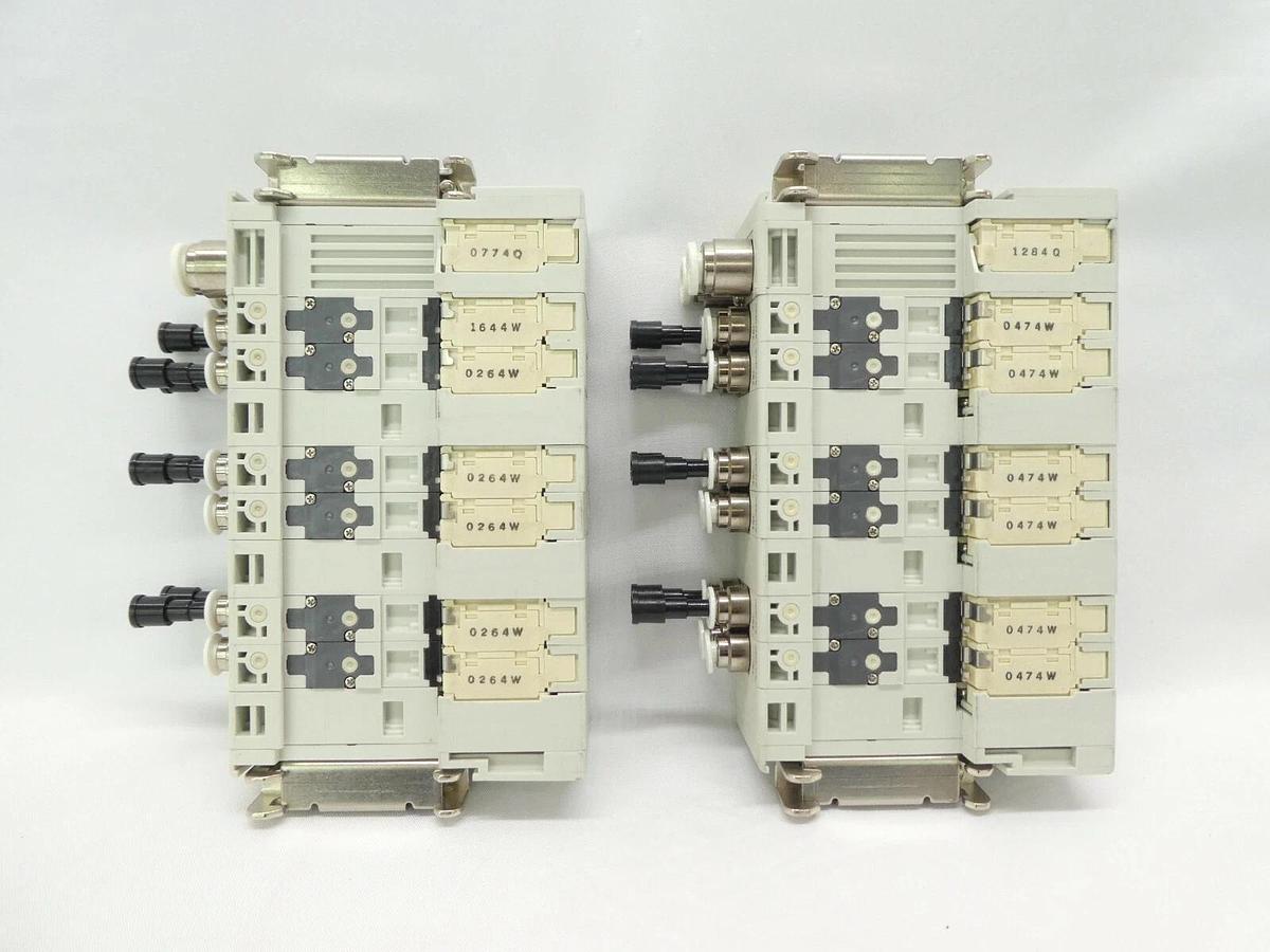Used CKD N4E0 Series 6-Port Pneumatic Manifold NE40-ER Lot of 2 TEL Lithius Working