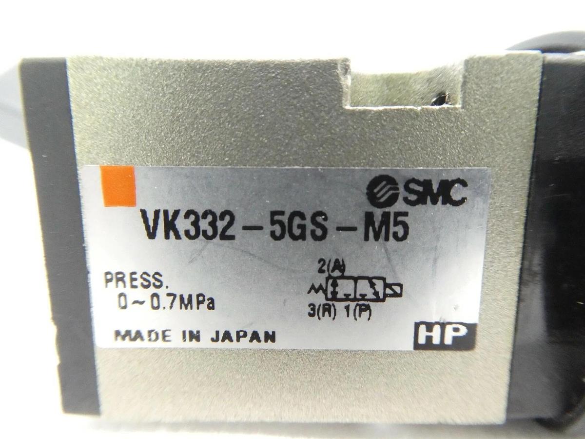 Used SMC VK332-5GS-M5 Solenoid Valve VK332 Lot of 27 Working Surplus