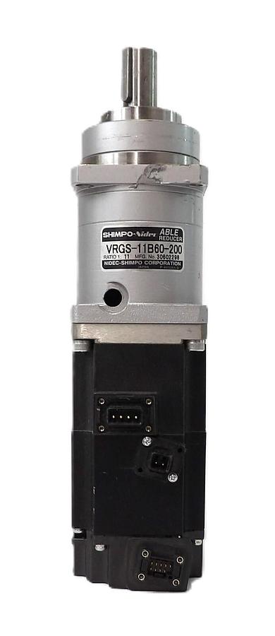 Used Mitsubishi HF-KP23B AC Servo Motor w/ VRGS-11B60-200 Able Reducer Working