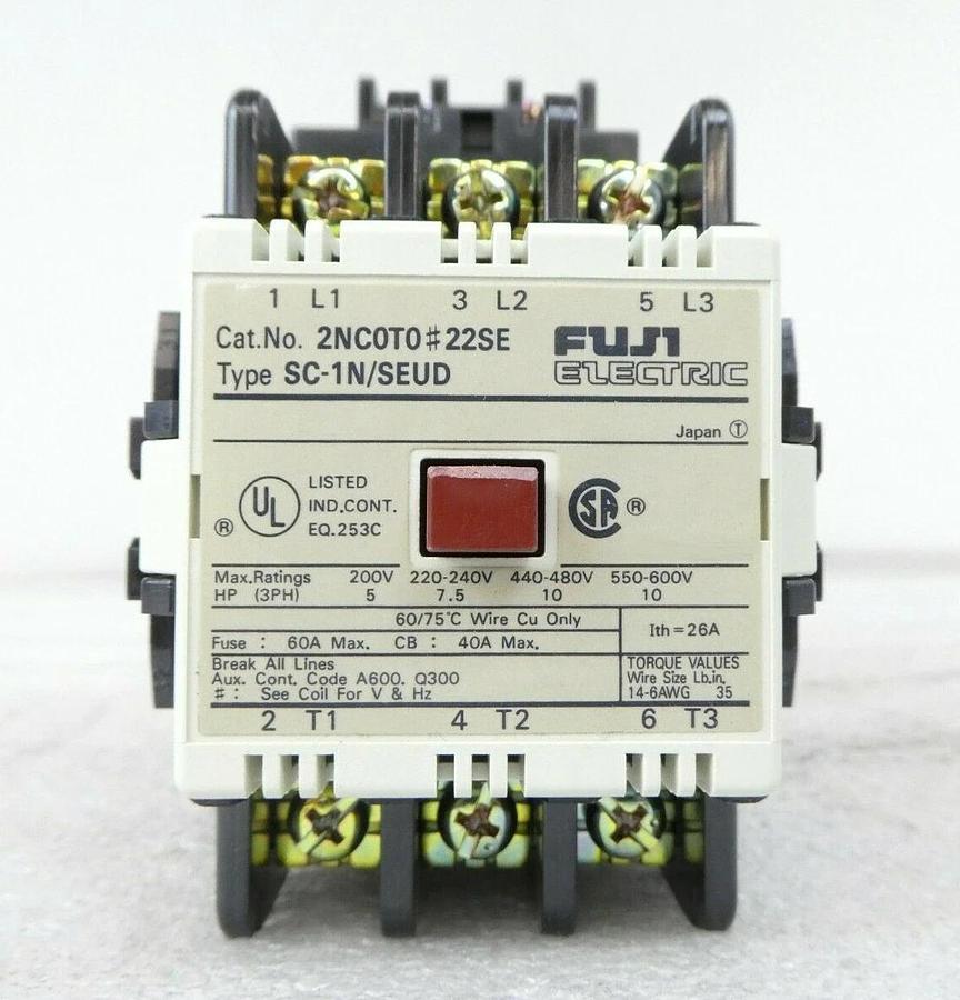 Fuji 2NC0T0#22SE Contactor SC-1N/SEUD Mattson 579-06995-00 Lot of 12 New Spare