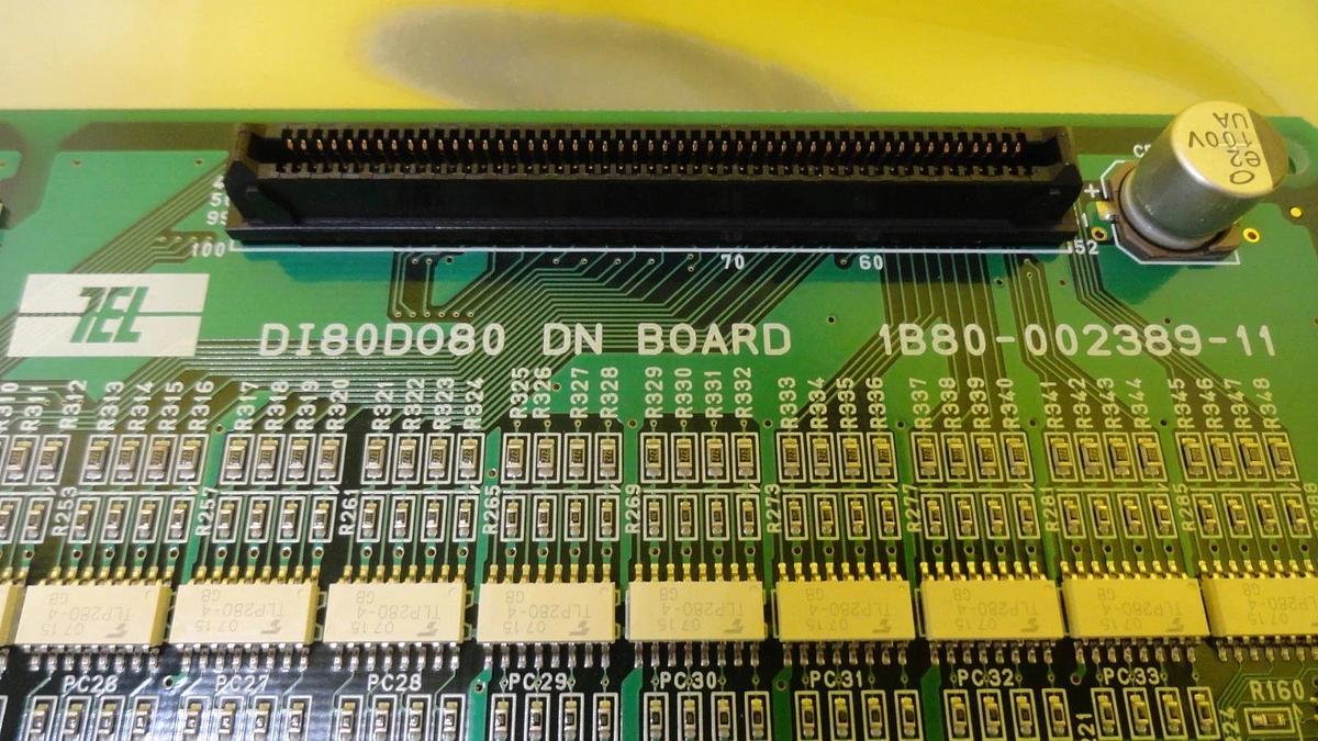 Used TEL Tokyo Electron 1B80-002389-11 Relay DN Board PCB DI80DO80 PR300Z Used