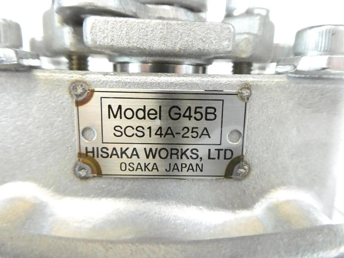 Used Hisaka SCS14A-25A Double Acting Actuator G45B AD07N Working Surplus