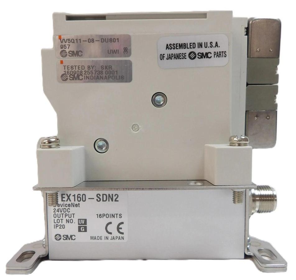SMC VV5Q11-08-DU801 8-Port Pneumatic Manifold ASM 1104-045-01 New Surplus