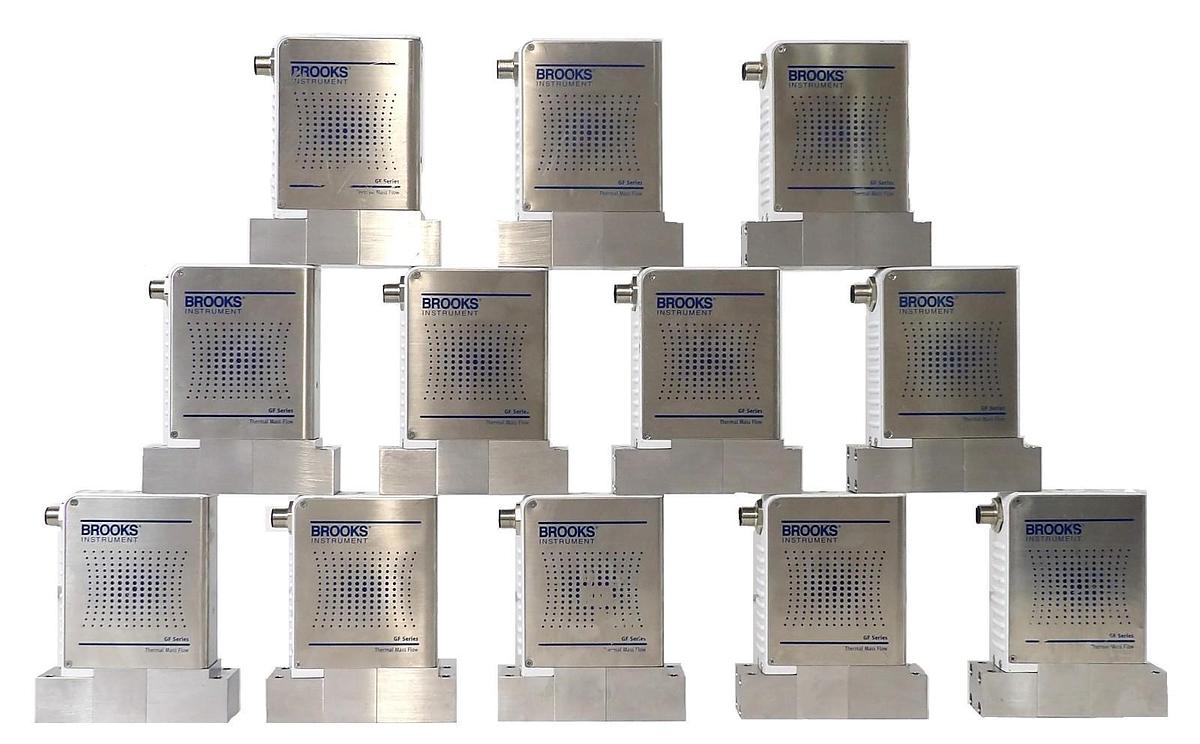 Used Brooks Instrument GF125CXXC Mass Flow Controller MFC Reseller Lot of 12 Working