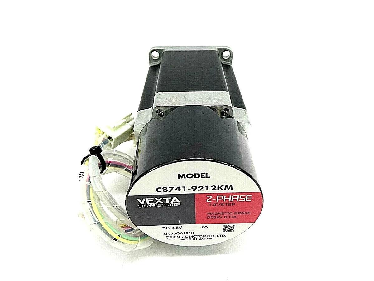 Used Oriental Motor C8741-9212KM 2-Phase Stepping Motor VEXTA Working Surplus