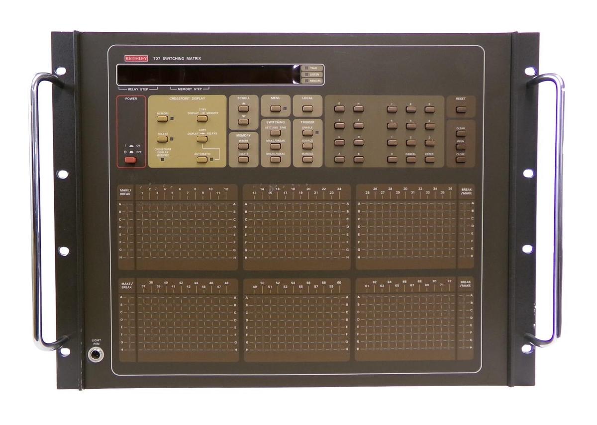 Used Keithley 707 Switching Matrix Mainframe with 7172 8x12 Low Current Working