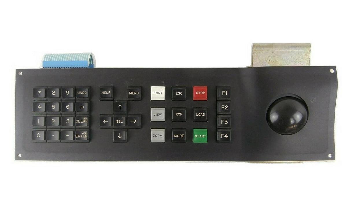 Used Tencor Instruments Keypad and Track Ball Panel Assembly Surfscan 7000 Working