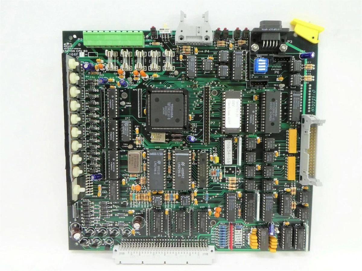 Used SVG Silicon Valley Group 80166F02-1 DEV Station CPU BD PCB Card 90S DUV Working