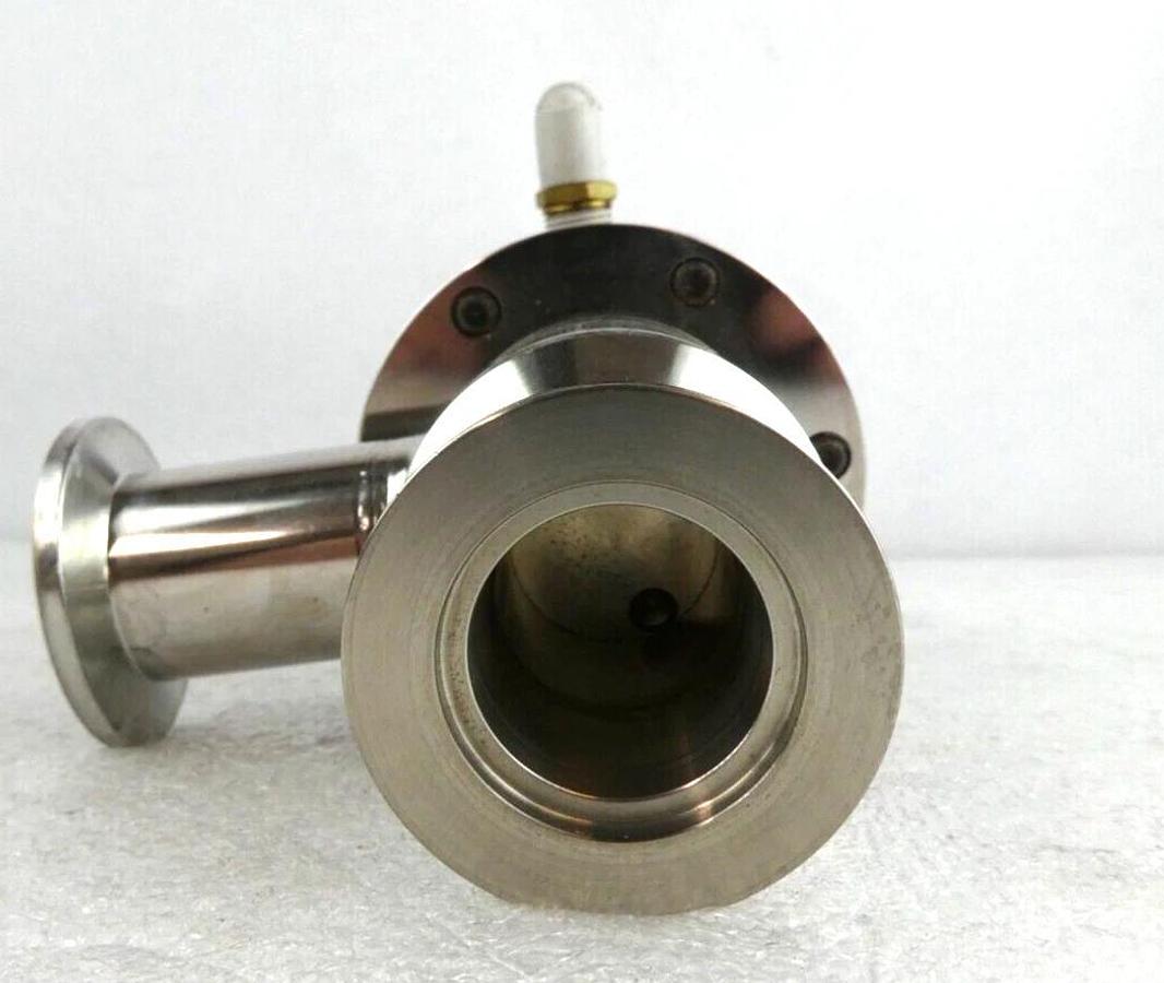 Used MKS Instruments UHV-25-AKK-ENVN Pneumatic Angle Vacuum Valve Lot of 2 Working