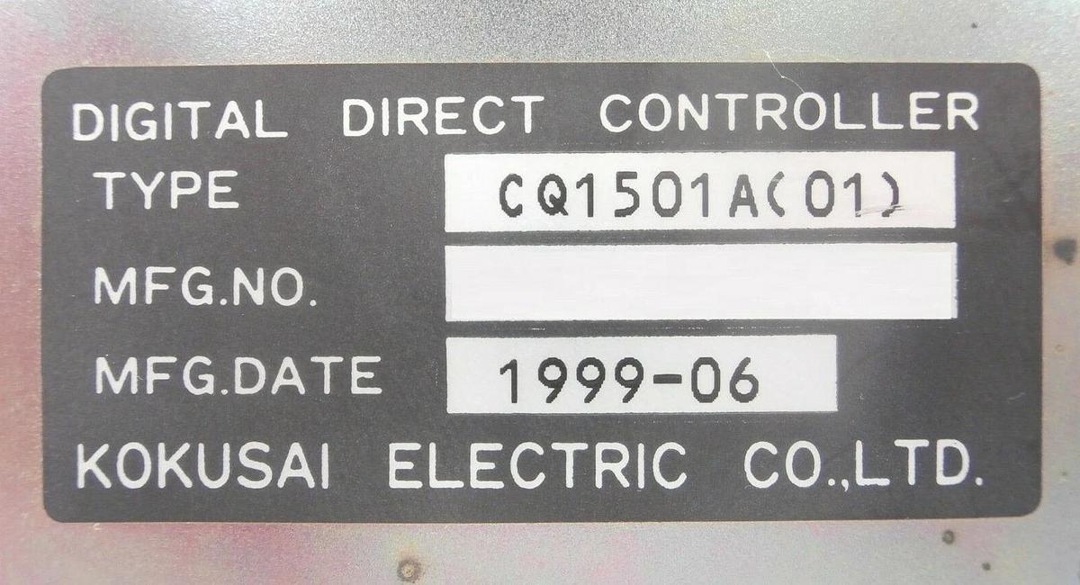 Used Kokusai Electric CQ1501A(01) Digital Direct Controller ACCURON DD-1203V Working