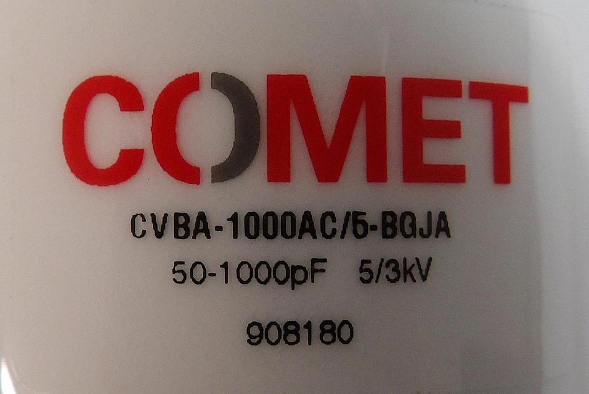 Used Comet CVBA-1000AC/5-BGJA RF Variable Vacuum Capacitor Lot of 4 Working