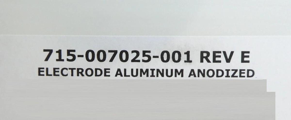 Lam Research 715-007025-001 Electrode Aluminum Anodized New Surplus