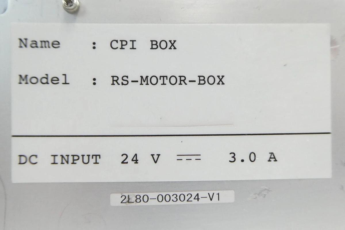 Used TEL Tokyo Electron 2L80-003024-V1 CPI Box RS-MOTOR-BOX Lot of 4 Working