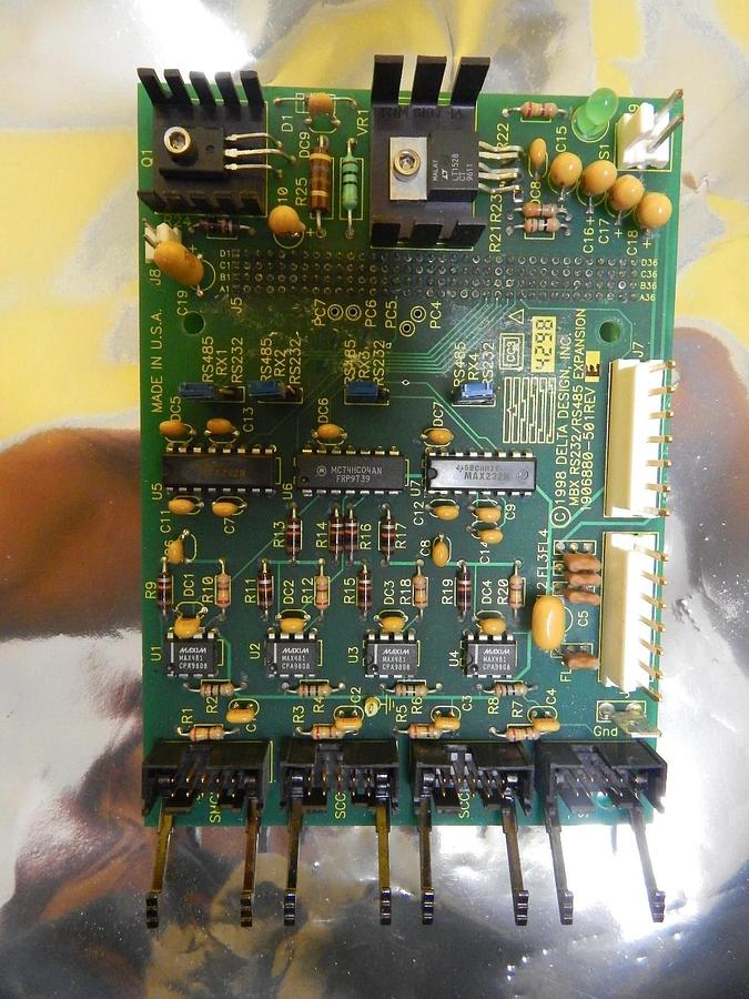 Used Delta Design 1906880-501 MBX RS232/RS485 Expansion Board PCB Rev. E Summit Used