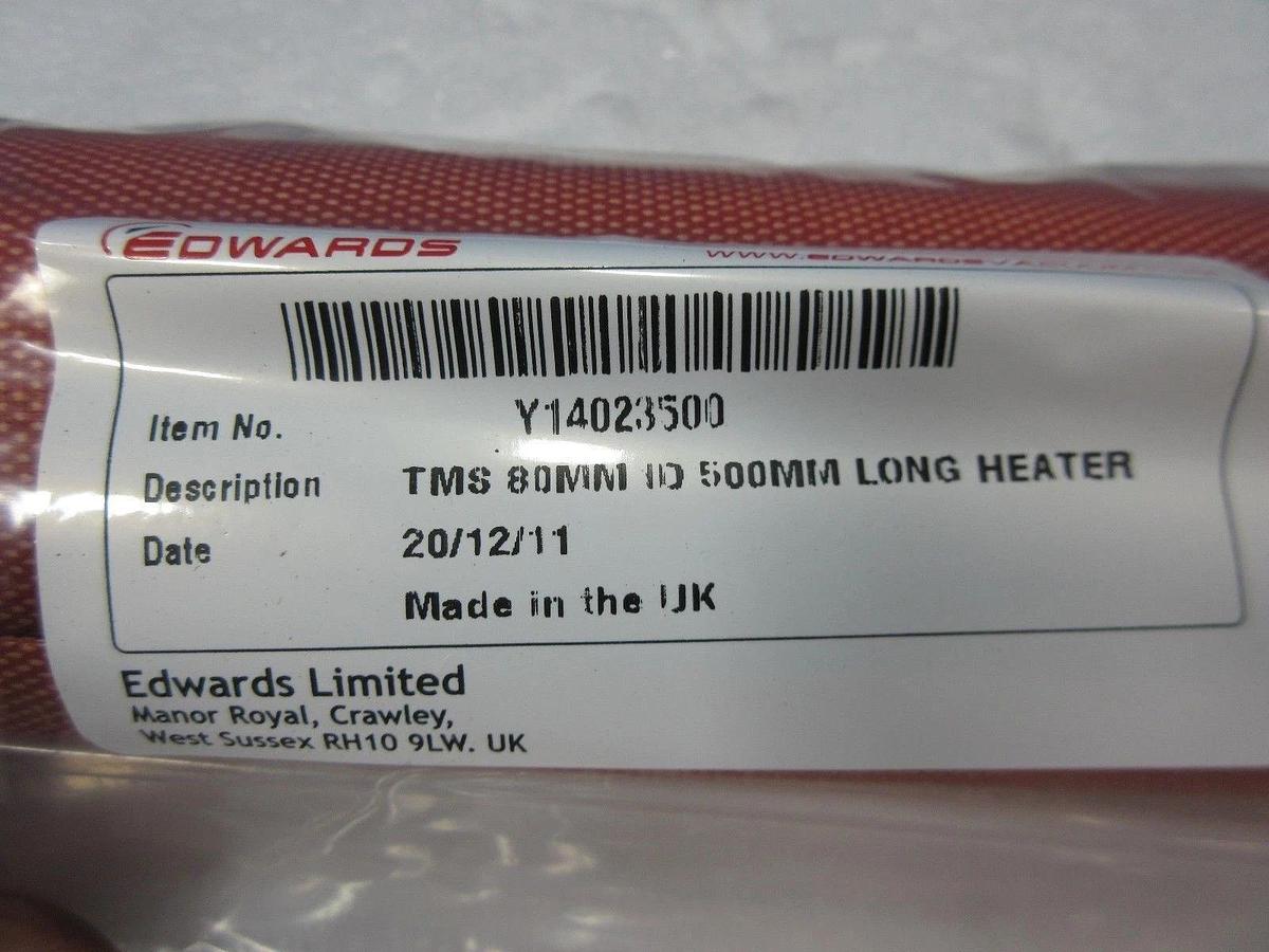 Used Edwards Y14023500 TMS 80mm ID 500mm Long Heater Reseller Lot of 12 New Surplus