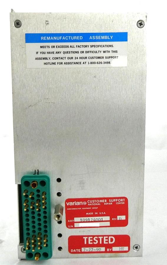 Used Varian Ion Implant Systems 109124001 Electron Bias Supply Working Surplus