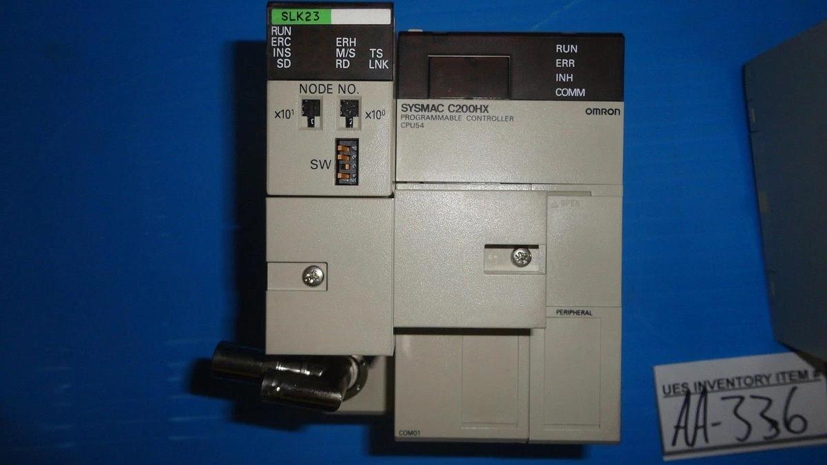 Used Omron Sysmac C200HX Programmable Controller C200HX-CPU54 Used Working