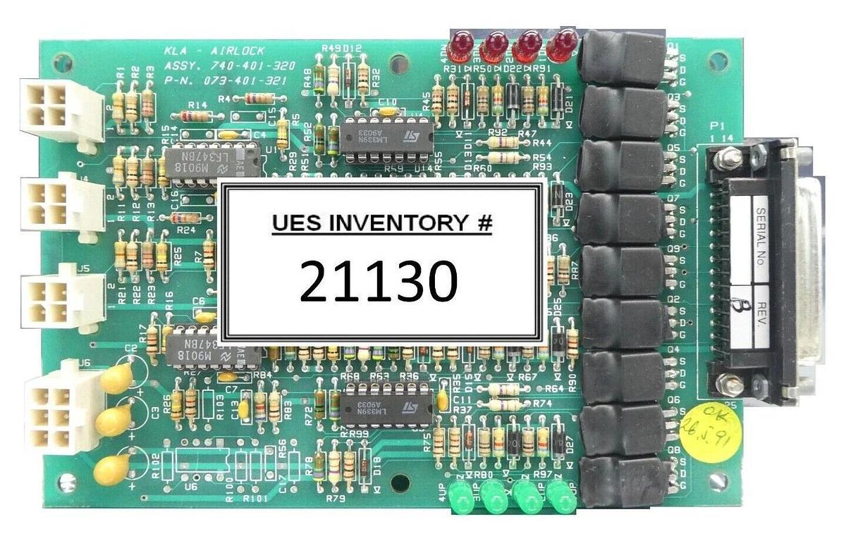 Used KLA-Tencor 073-401-321 Airlock PCB 740-401-320 eS31 E-Beam System Working Spare