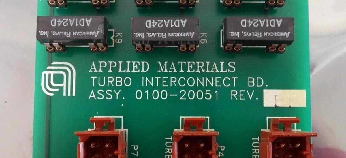 Refurbished AMAT Applied Materials 0100-20051 Turbo Interconnect PCB Lot of 2 Refurbished