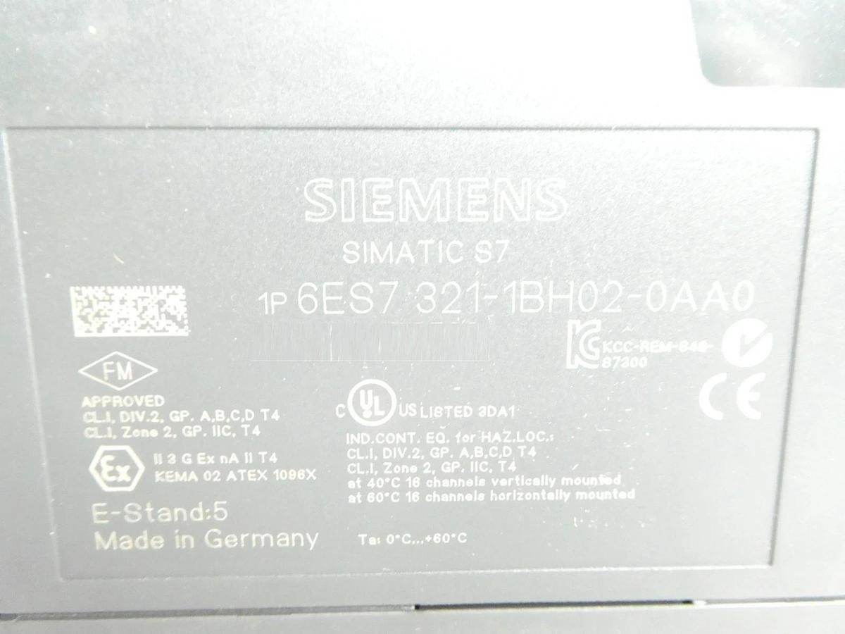 Siemens 6ES7 321-1BH02-0AA0 Digital Input Module SIMATIC S7 New Surplus