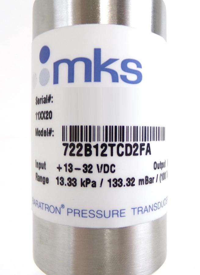 MKS Instruments 722B12TCD2FA Baratron Pressure Transducer New
