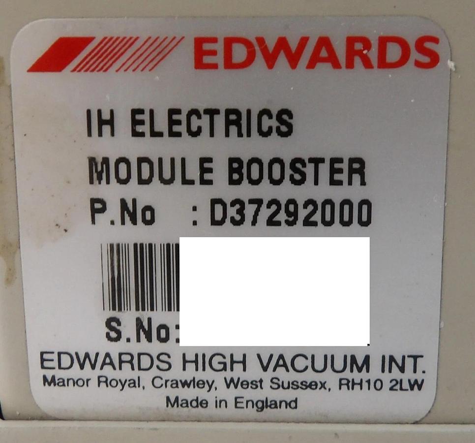 Used Edwards D37292000 IH Electrics Module Booster Module Working Surplus