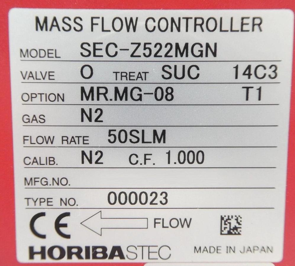 Used Horiba STEC Z500 Mass Flow Controller MFC SEC-Z512MG SEC-Z522MGN Lot of 10 Spare