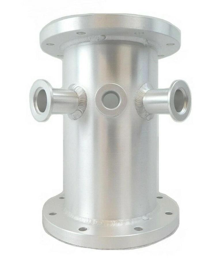 Used Novellus Systems 16-00037-02 3-Port NW16 NW25 Vacuum Nipple Cleaned Surplus
