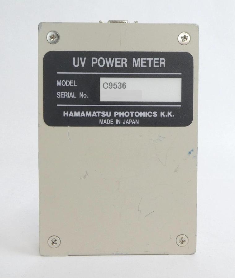 Used Hamamatsu Photonics C9536 UV Power Meter Module Working Surplus
