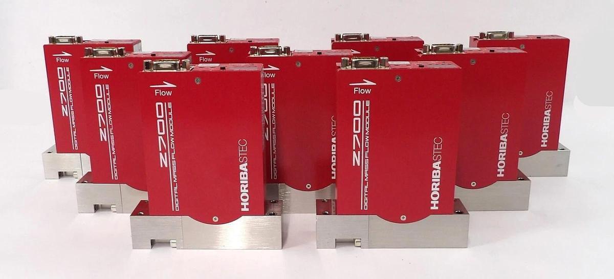 Used Horiba STEC Z700 Mass Flow Controller MFC SEC-Z712MGX Lot of 9 Working Surplus
