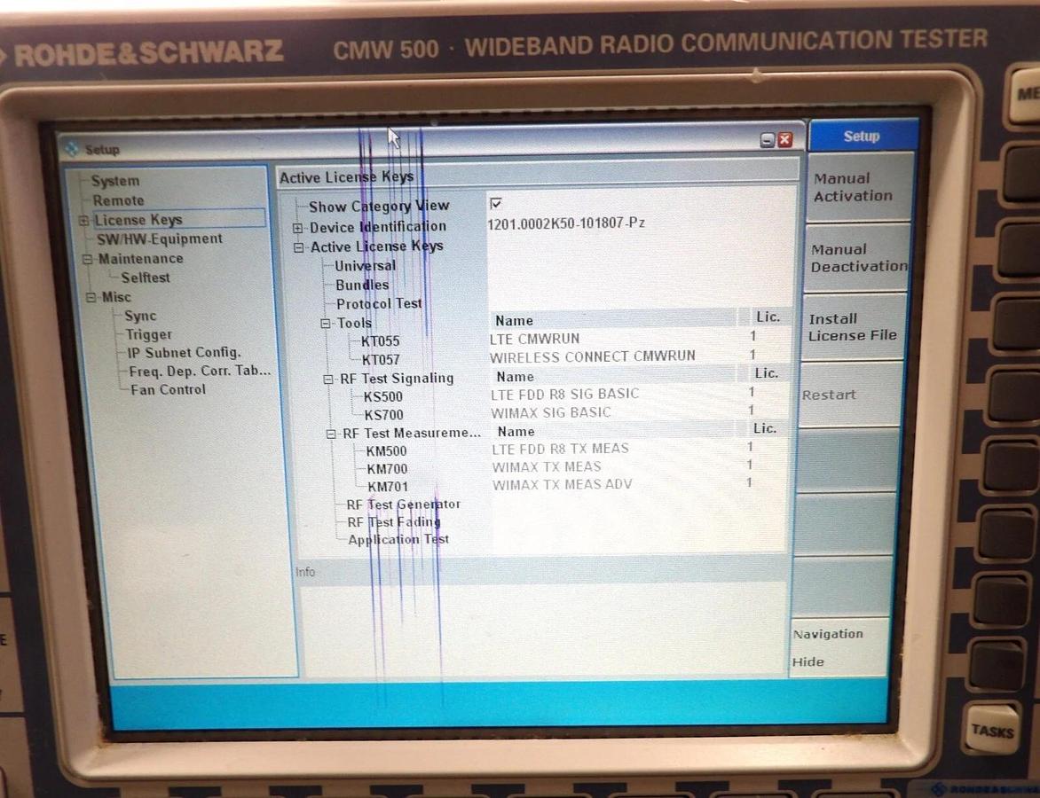 Used Rohde & Schwarz 1201.0002K50 Wideband Radio Tester CMW 500 Damaged Screen As-Is