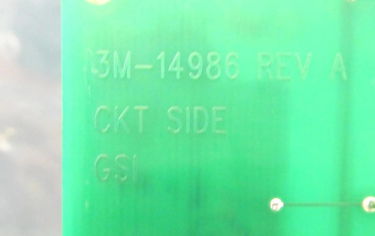 Used GSI Lumonics 3M-14986 Interface PCB CCA-10069 KLA-Tencor CRS-3000 Working