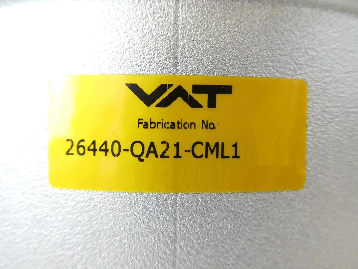 Used VAT 26440-QA21-CML1 High Vacuum HV Angle Valve Bellows Series 26 Working Spare