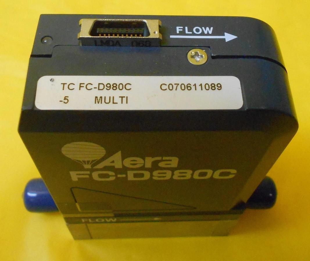 Used Aera TC FC-D980C Mass Flow Controller MFC FC-D980C 1500 SCCM H2O Used Working