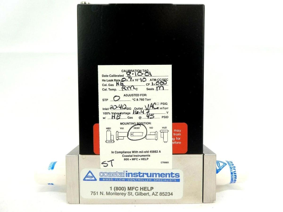 Used Tylan FC-2900M Mass Flow Controller MFC 1 SLM He 2900 Series Working Surplus