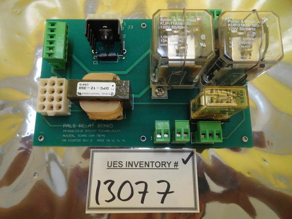 Used Progressive System Technologies 1000720 PALS Relay Board PCB Rev. B Used Working