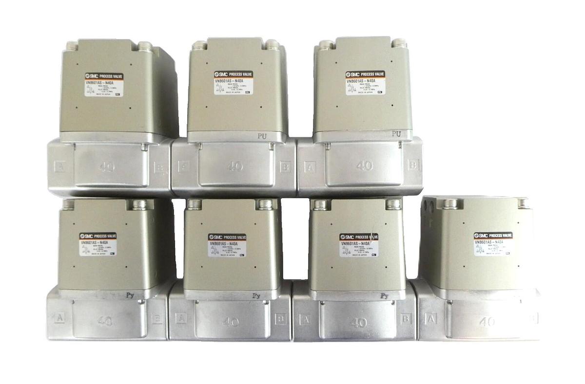 SMC VNB601AS-N40A Pneumatic Process Valve Reseller Lot of 7 New Surplus