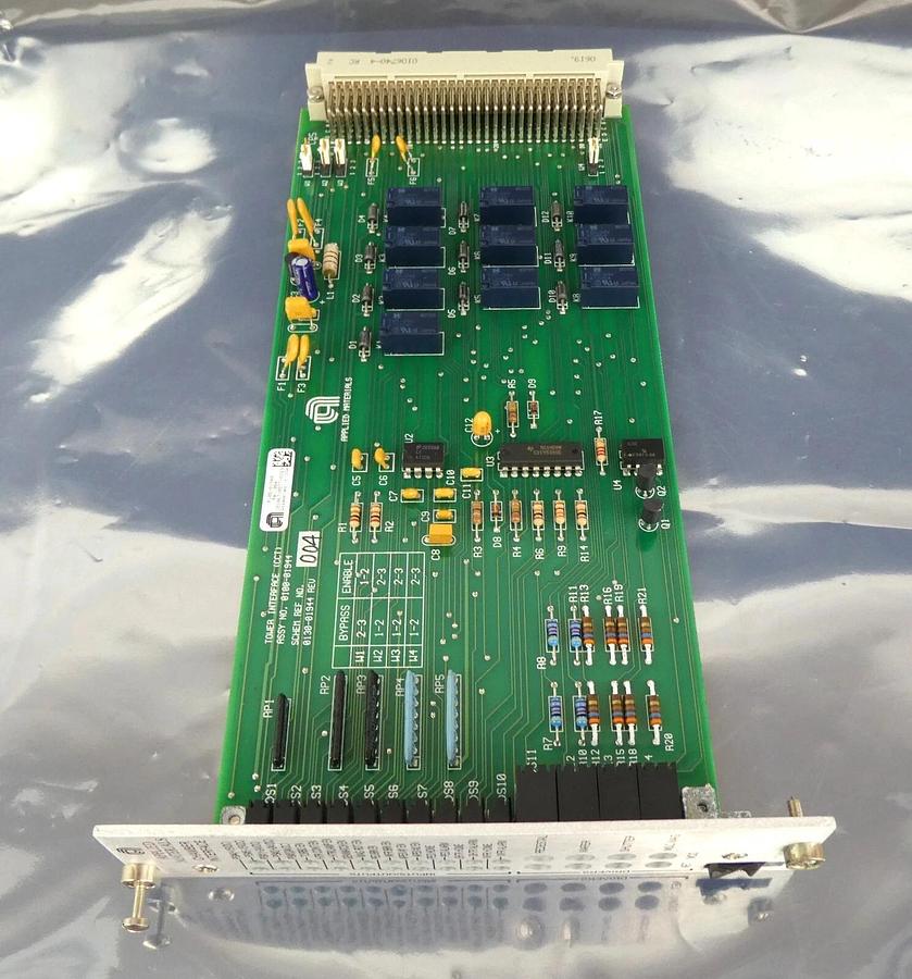 Used AMAT Applied Materials 0100-01944 Tower Interface (CCT) PCB Broken Tab Working
