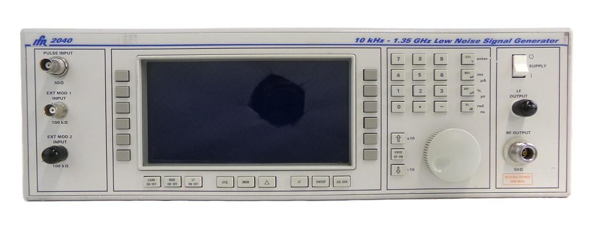 Used IFR 2040 10khz-1.35Ghz Low Noise Signal Generator Option 2 No Power As-Is