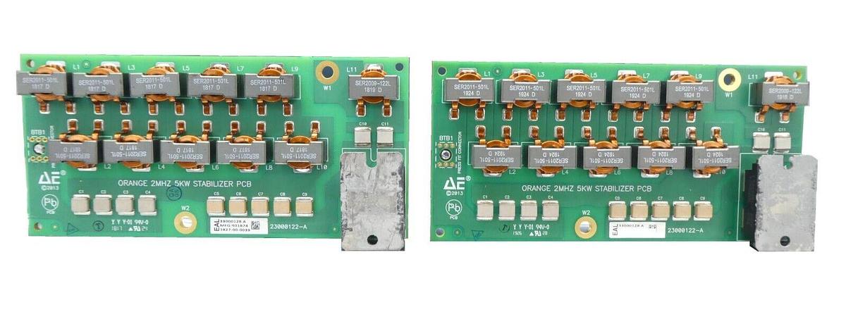 Used AE Advanced Energy 23000122-A 2MHz 5kW Stabilizer PCB 33000128 Lot of 2 Working
