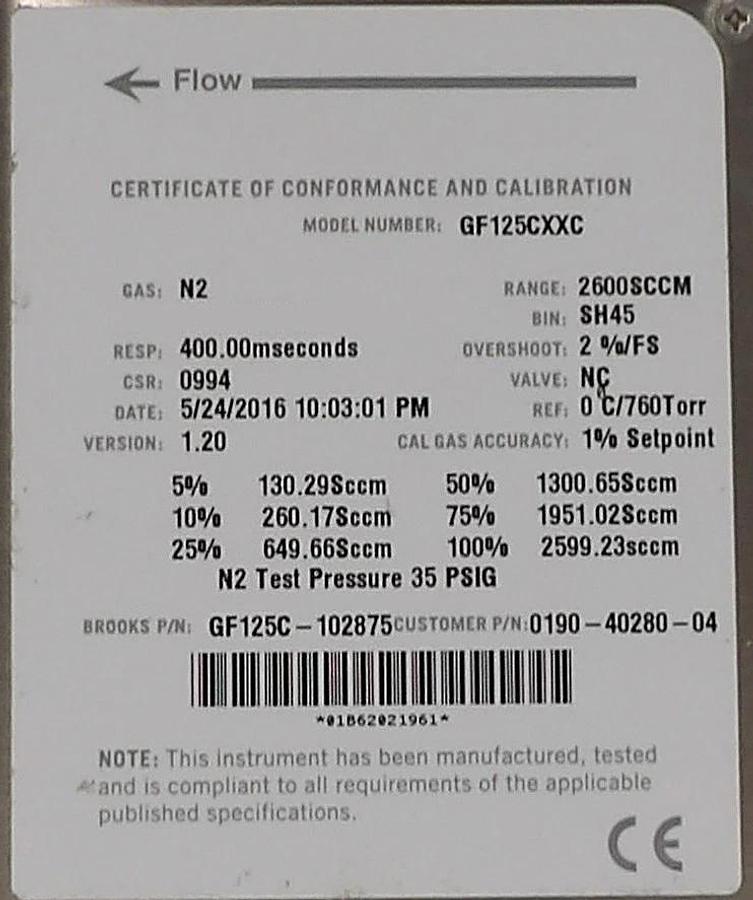 Used Brooks Instrument GF125CXXC Mass Flow Controller MFC Reseller Lot of 20 Working