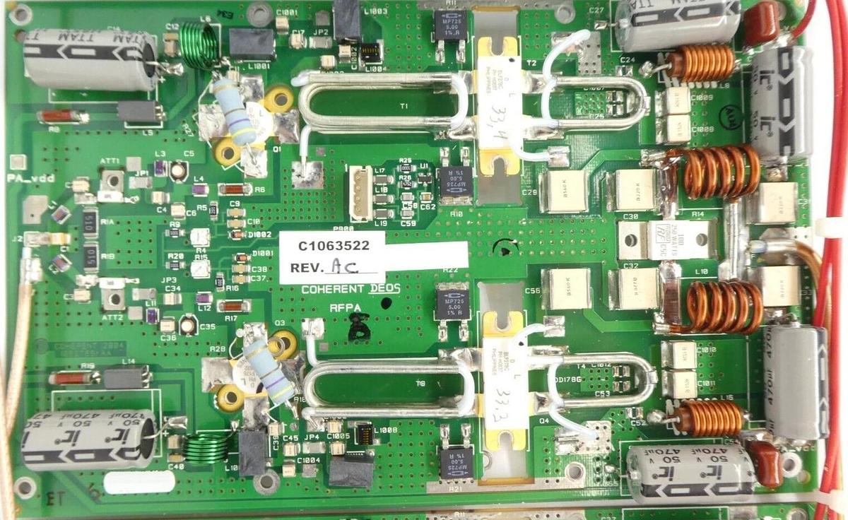Used Coherent DEOS RF Distribution PCB Assembly C1063522 7223-15-0004 7203-15-0004