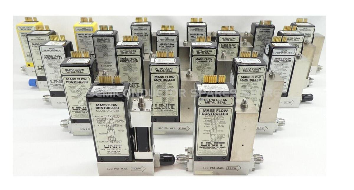 Used UNIT Instruments Mass Flow Controller MFC UFC-1100 UFC-1500A UFC-1160 Lot of 20