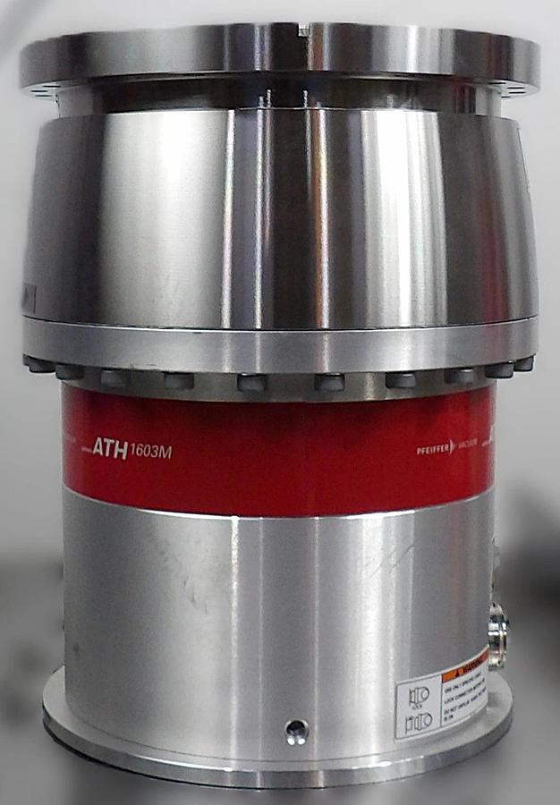 Used ATH 1603M Pfeiffer Vacuum Y25221B0 Turbomolecular Pump with Cable Working