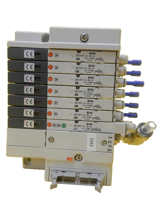Used TEL Tokyo Electron SVC2 7-Port Manifold SMC SQ1131Y-5-C4-Q PR300Z Used Working