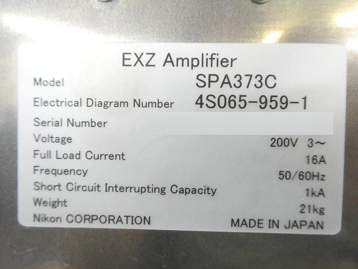 Used Nikon 4S065-959-1 EXZ Amplifier Module SPA373C 4S013-684-1 NSR Series Working