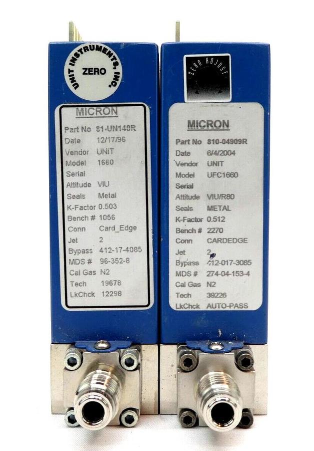 Used UNIT Instruments UFC-1660 Mass Flow Controller MFC Ar CHF3 Cl2 Lot of 11 Working