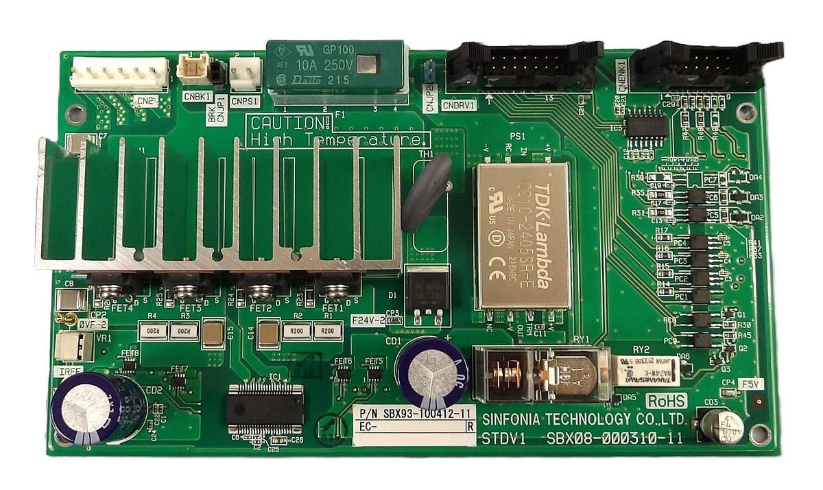 Used Sinfonia Technology SBX93-100412-11 Interface PCB STDV1 SBX08-000310-11 New