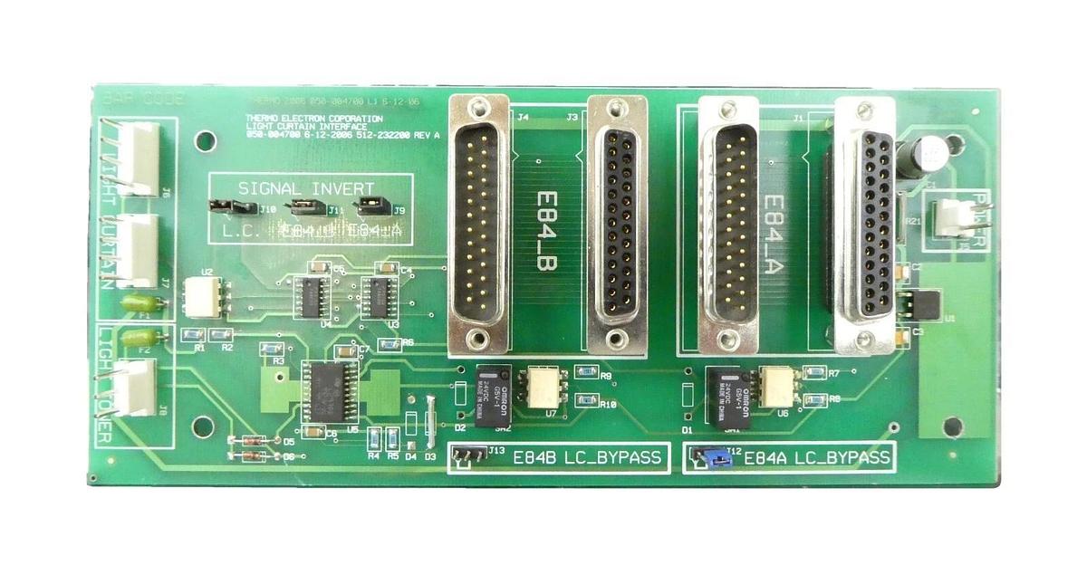 Used Thermo Electron 050-004700 Light Curtain Interface PCB Nicolet ECO 3000 Surplus