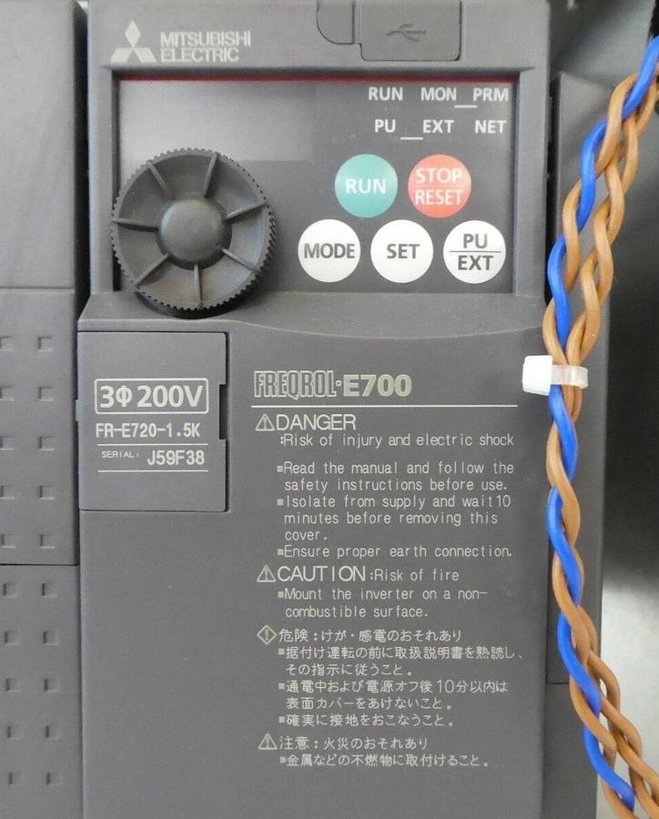 Used SMC P49523058 HRZ Series Thermo Chiller Electrical Module FREQROL-E700 Working